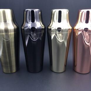雪克壶shaker 厂家304不锈钢调酒器酒吧900ml两节摇酒壶法式
