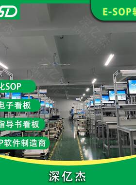 深亿杰电子作业指导书生产车间进度管理看板/精益生产管理看板