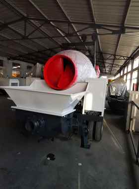 40的搅拌泵一体打60-80高搅拌机地泵一块JBS40地泵HTB60.10-75