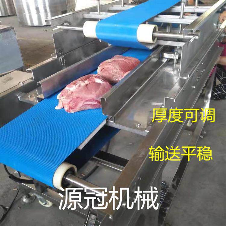 厂家供应鸡排分片机鸡胸肉多层切片设备平行式鲜猪肉牛肉开片机