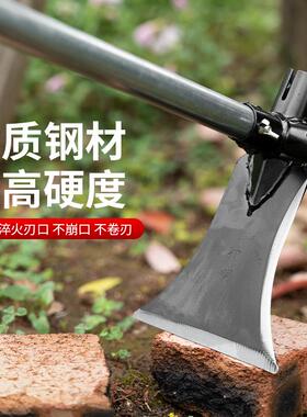 高锰钢多功能镰刀锄头铲子可割可挖可砍可铲户外钓鱼除草挖地砍柴