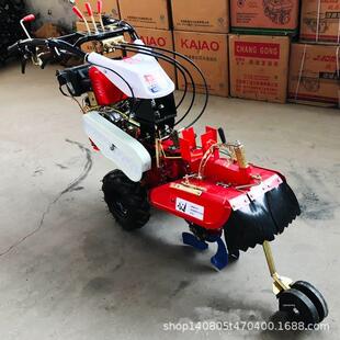 湖北大葱大姜开沟培土机把手360度可旋转山药多功能开沟机