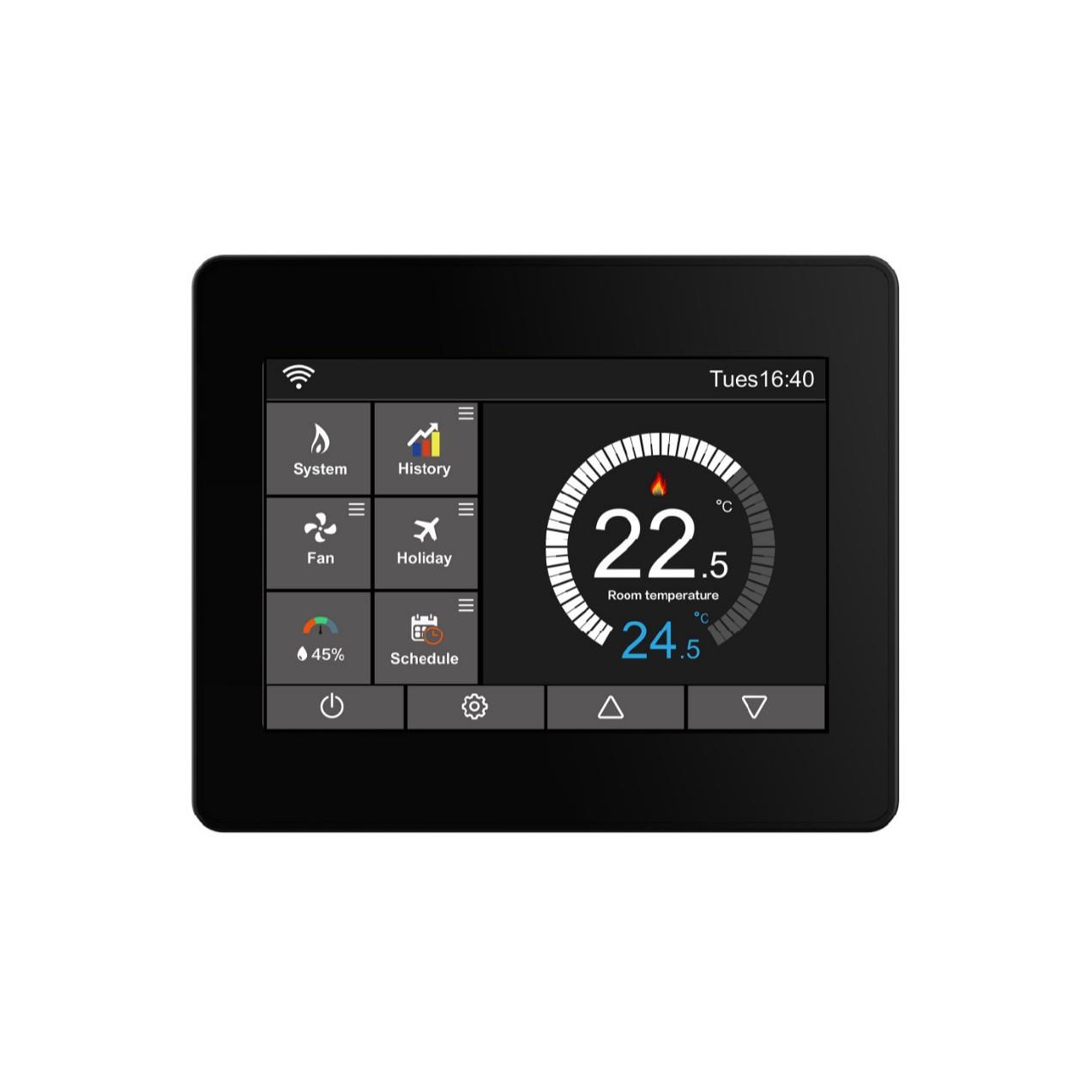 厂家热销智能恒温控制器加热器可调温带触摸屏幕MQTT温控器