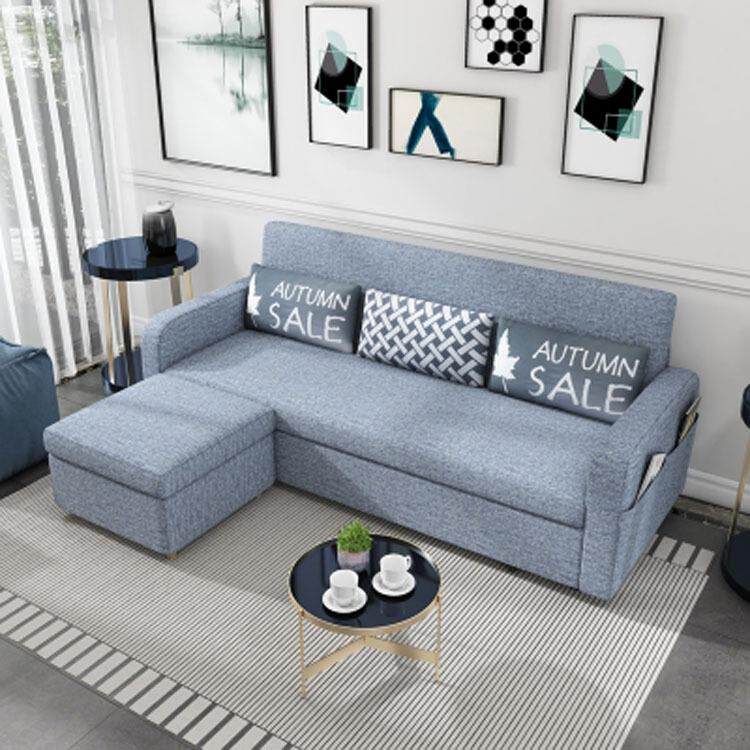 可折叠客厅沙发床两用小户型双人可拆洗乳胶布艺1米8变床