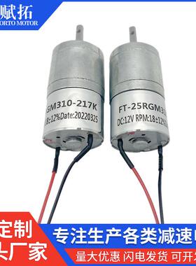 FT-25速RG310微型直流直齿齿轮减电机机FT-25RGM器人马达摇奶器电