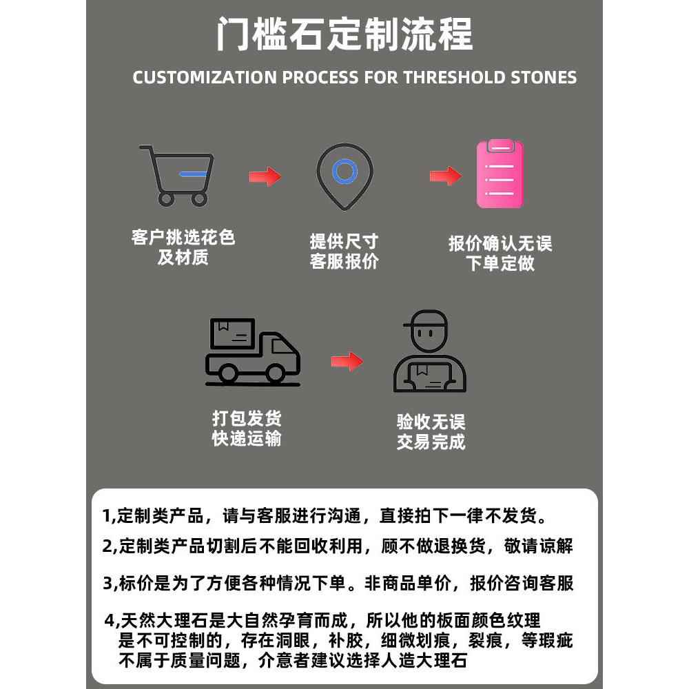 石天然人造材石岗石英石石514高岗岩石可订见新品过门石门坎石花