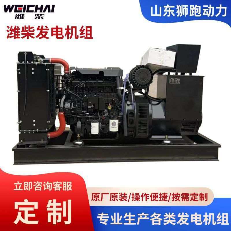 狮柴油联保现货厂家潍发电机柴源头大功率60kw跑发动机发电机组