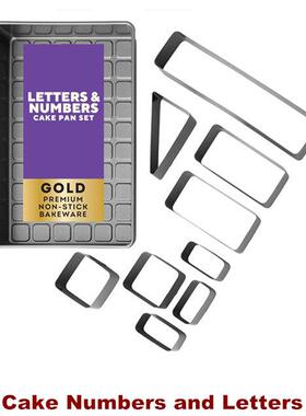 DIY Cake Numbers and Letters Set Pan Cutter Shapes Molds