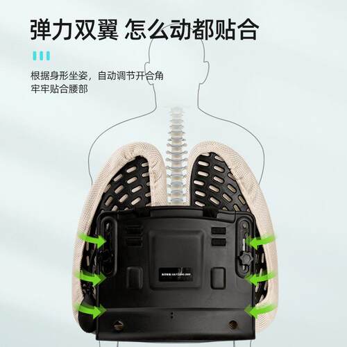 办公室人体工学腰垫久坐护腰靠垫座椅靠背垫气动腰靠办公椅子腰枕
