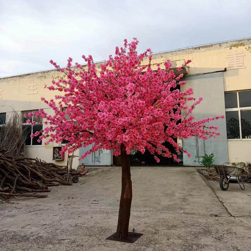 桃花树仿真树樱花树客厅落地摆件大型假树许愿树仿真花室外造景