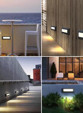 明装VV00101地内脚灯楼梯踏步户外外壁式防水防灯尘景观庭院花园