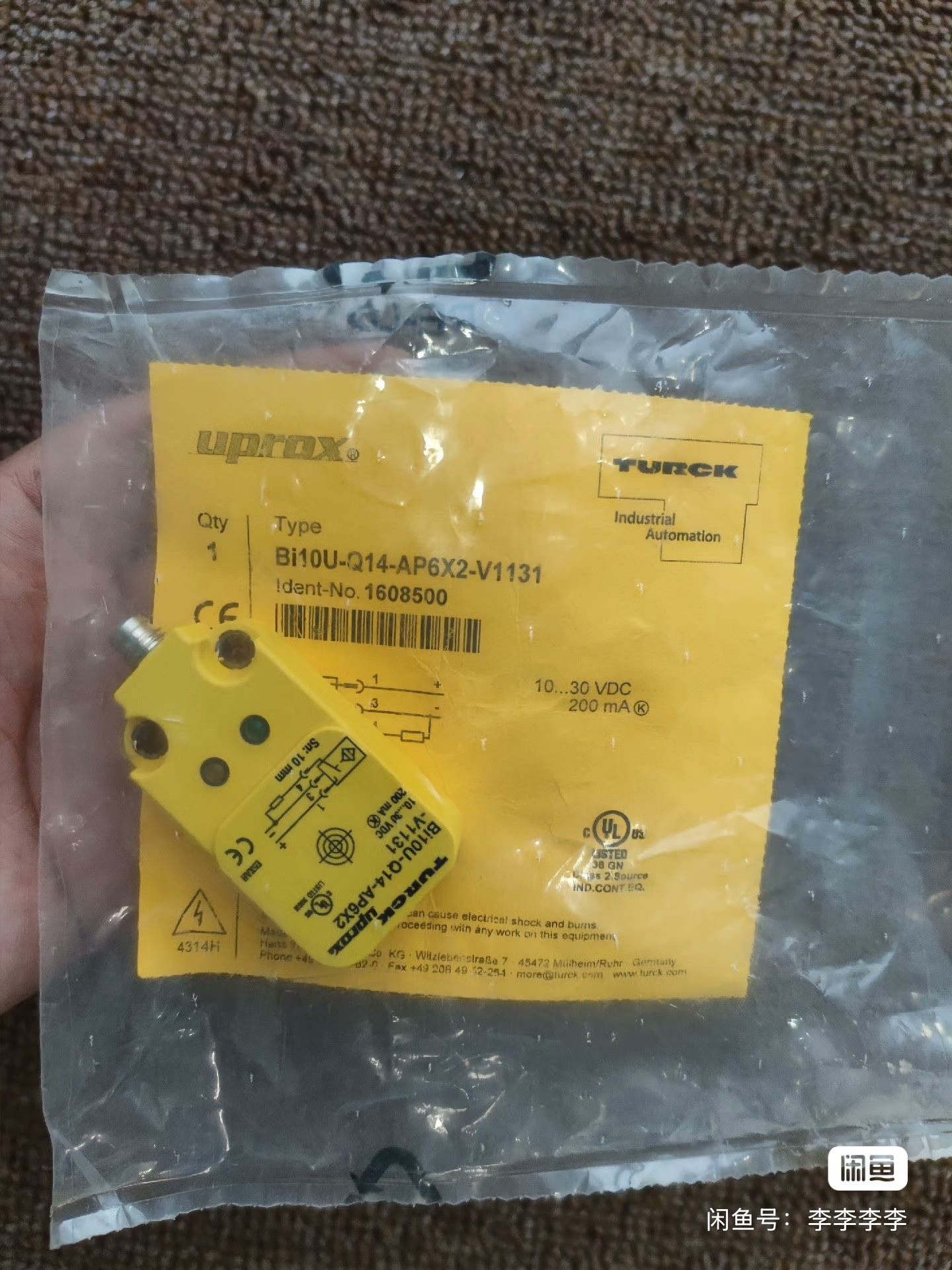 TURCK传感器BI10U-Q14-AP6X2-V1131