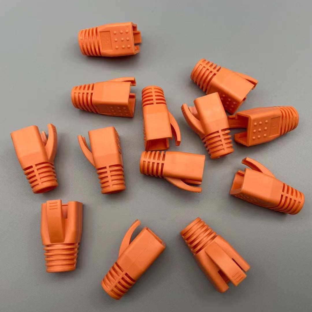 包邮七类水晶头保护套OD8.5MM七类网线水晶头护套CAT7七类护套