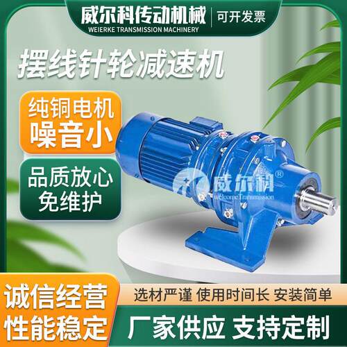 泰兴卧式/立式摆线针轮速机BWD2/BLD2直连电机2.2W3W4W铜