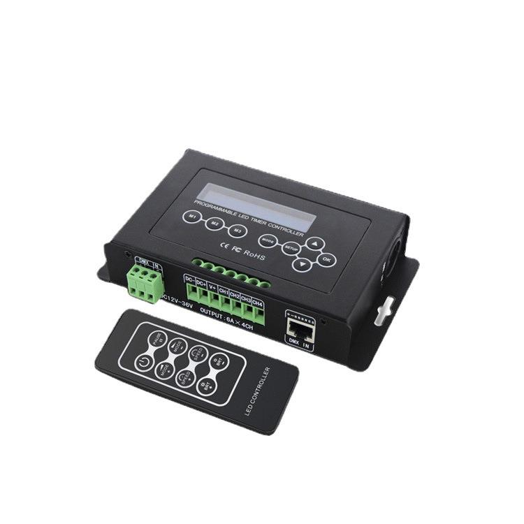 WU-300RGB/RGBW定时控制器RF无线遥控器DMX512可编程时间灯带