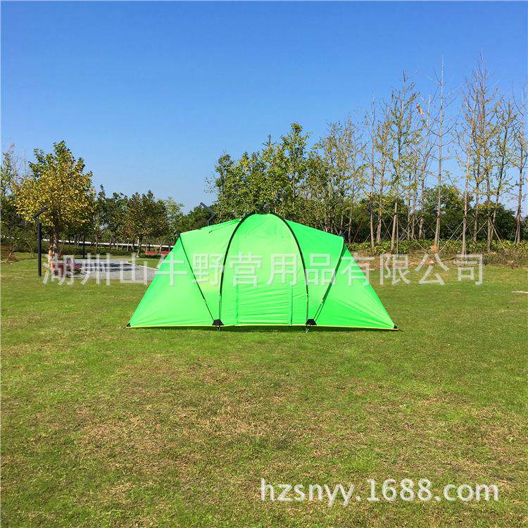 厂家直销户外露营防雨帐篷双层两室二室一厅帐篷透气多人大帐篷