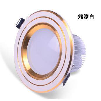 超厚LED筒灯2.5寸3w5w7W一体化背景墙灯天花灯LED防雾型射灯