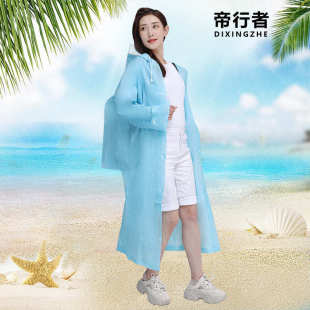 成人加厚男女EVA带书包位雨衣非一次性徒步户外背包雨衣骑车雨披
