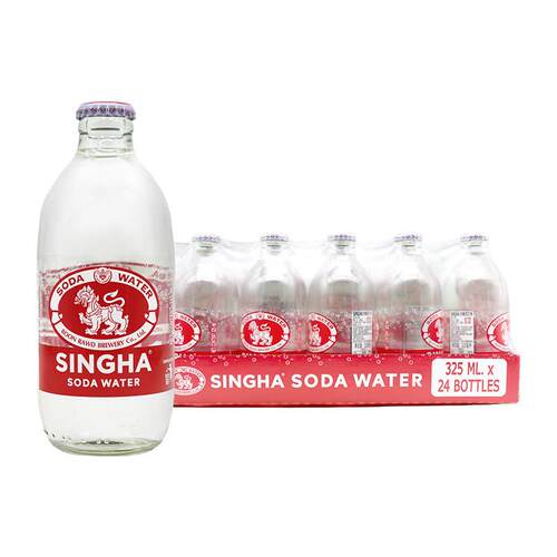 伟狮SINGHA苏打水325ml*24瓶玻璃瓶整箱装