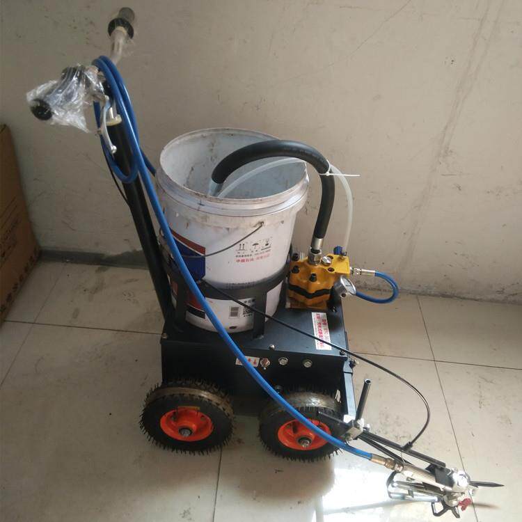 手推式充电式划线机电动250mm冷喷线标线机车库车位线施工无毛边