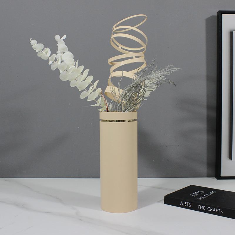 现代轻奢不锈钢楼魔术环41399花器样房玄关板家居艺术瓶摆件售处