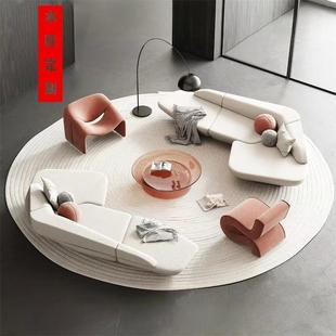 售楼处洽谈沙发酒店大堂美容院卡座会所休闲民宿客厅接待家具定制