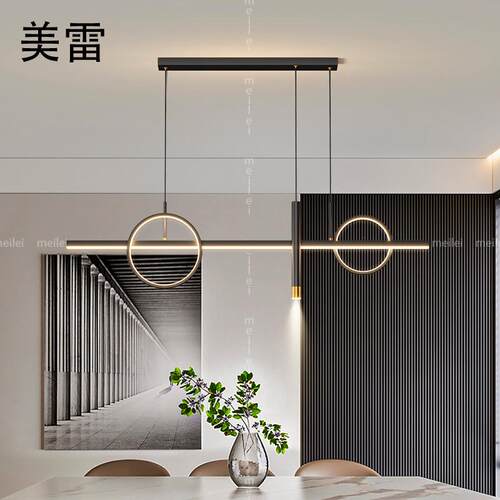 新款直销北欧餐厅吊灯三头现代简约餐桌长条吧台创意个性射灯艺术