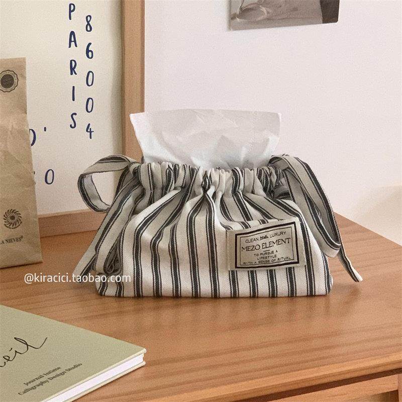 北欧条纹纸巾盒客厅餐桌卧室布艺纸巾收纳盒车载挂式抽纸盒纸巾袋,收纳整理,纸巾盒,淘宝优惠券,粉丝福利购,淘宝优惠卷