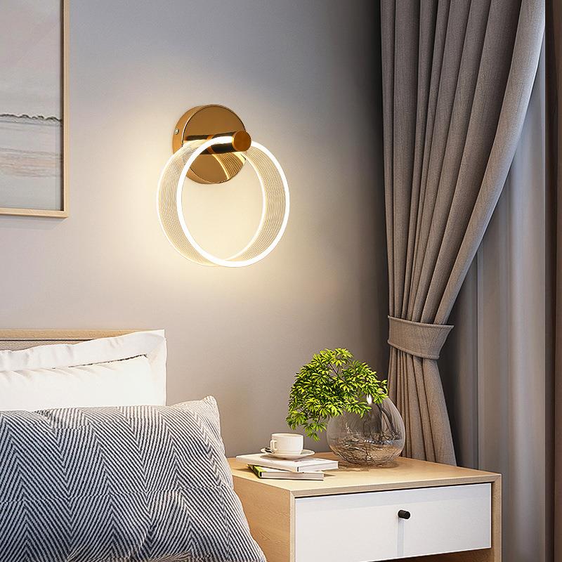 现代399简厅温馨创意婚道房卧室床头LED壁灯客厅餐书约房过楼梯壁