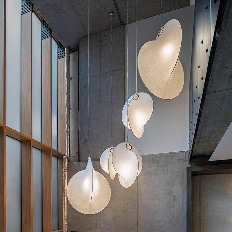 意式设计师蚕丝吊灯现代简约客厅餐厅灯复式展厅艺术装饰样板房灯