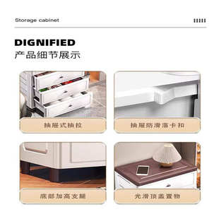 收纳柜储物柜子置物柜家用塑料五新品 120CM面宽组合柜抽屉式