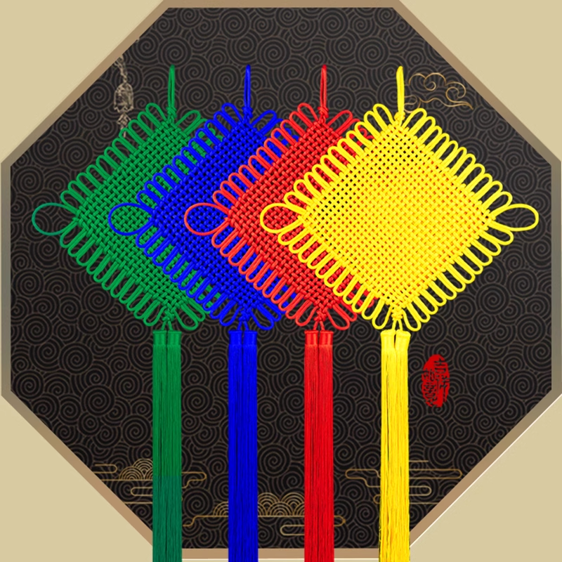 厂家直销中国结挂件客厅大号蓝色绿色黄色新年装饰玄关过年中国