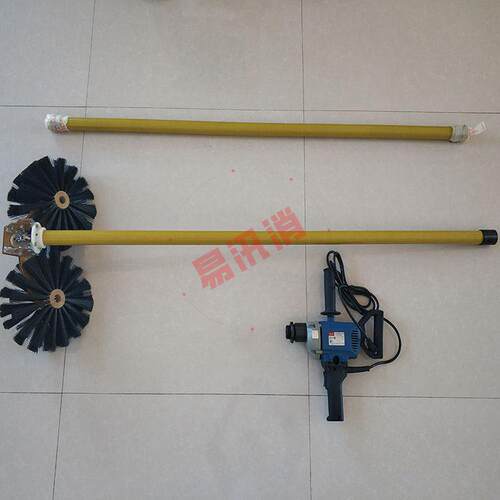 电动清扫器旋转式绝缘子清扫刷电工清扫工具配电线路变压器清洁刷