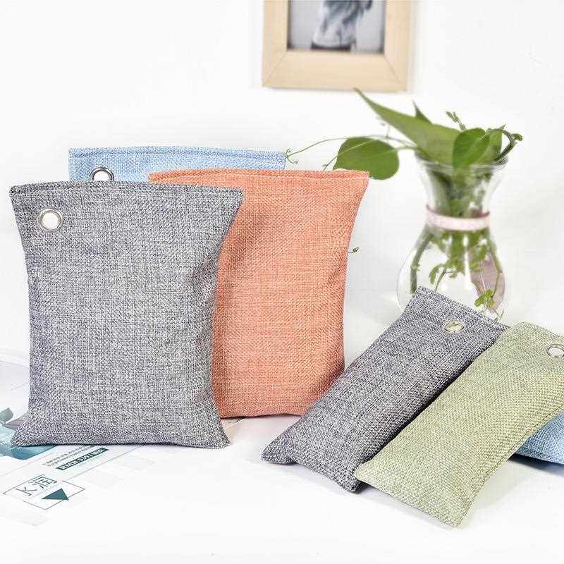 新款直销亚马逊跨境竹炭包汽车除味碳包500g活性炭车载竹炭包定lo