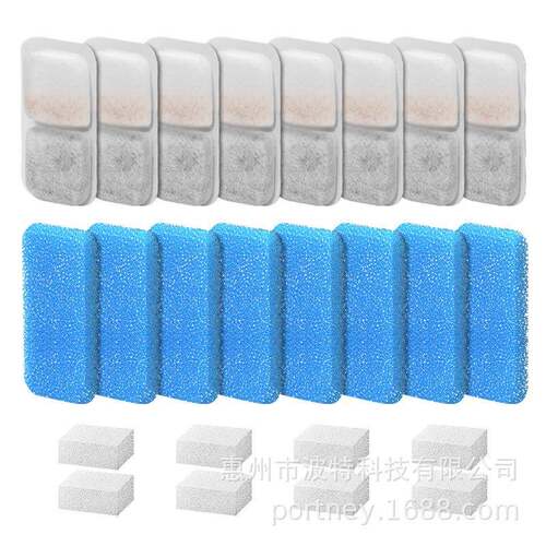 12 Pack Replacement Pet Water Fountain Filters for 2L