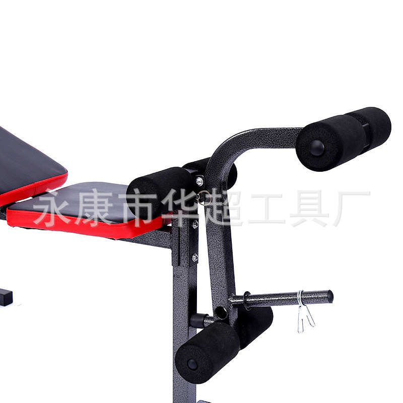 爆款多功能可定制折叠举重床腹肌训练器卧推杠铃床健身用品批发
