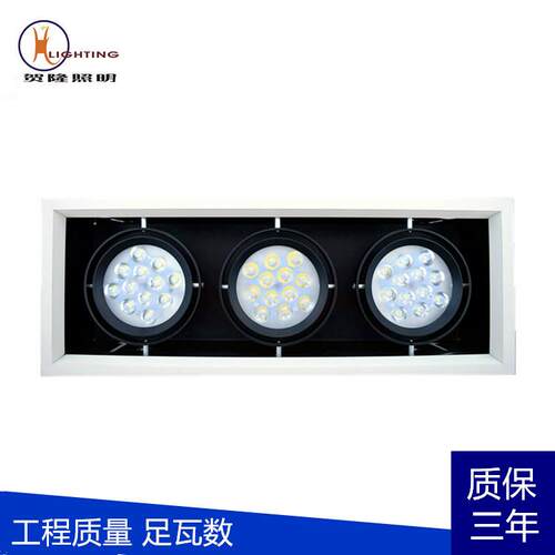 LED双头斗胆灯 SMT格栅射灯 ar111豆胆灯 单头双头三头四头