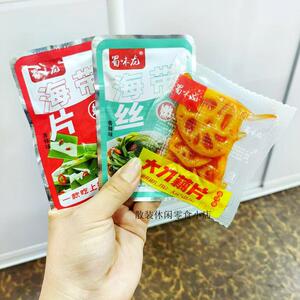 蜀味龙海带丝海带片大刀藕片休闲解馋零食包装开袋即食脆藕片