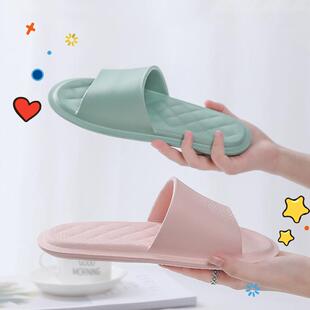 男士 夏天女情侣浴室防滑家居室内防臭软底踩屎感凉拖鞋 凉拖鞋