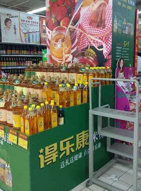 浙江杭州展柜厂家供应超市单面木质层格式食用油展示超市货架