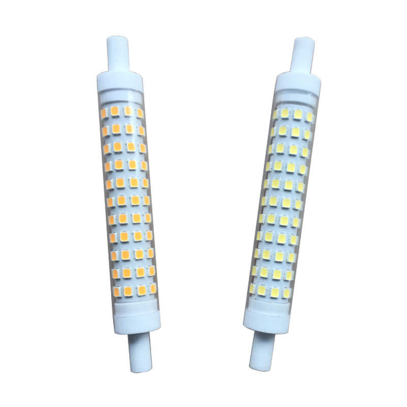 亚马逊爆款调光led r7s 陶瓷10W 15*118mm r7s led 超小尺寸 散热