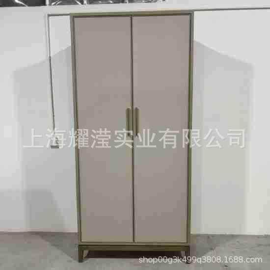 RH美式全实木衣柜展示架全实木柜子储物柜收纳柜现代简约衣柜