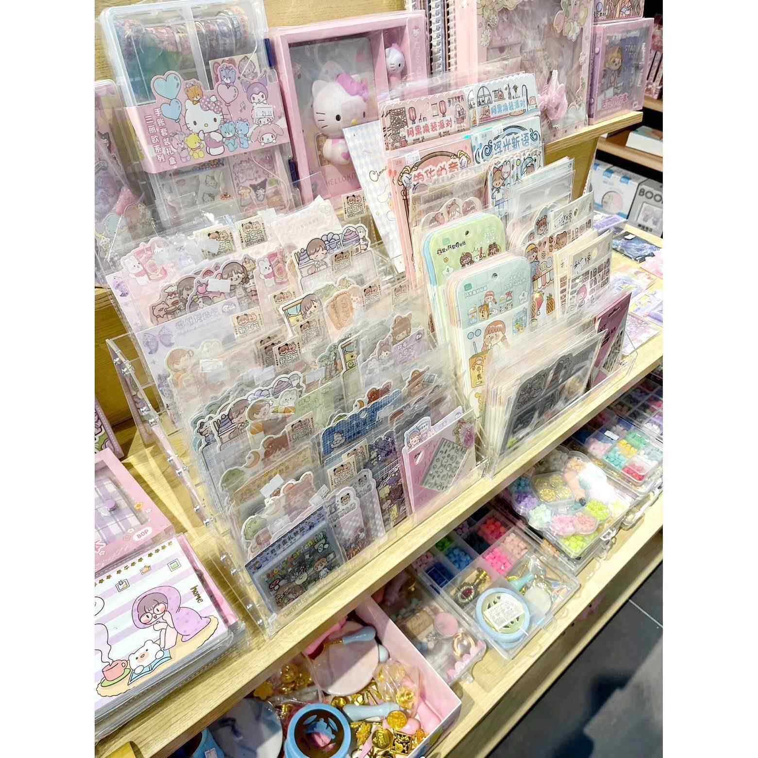 I9AT文具店货架胶带收纳架桌面整理mt胶带柜和纸胶带手帐柜橡皮擦