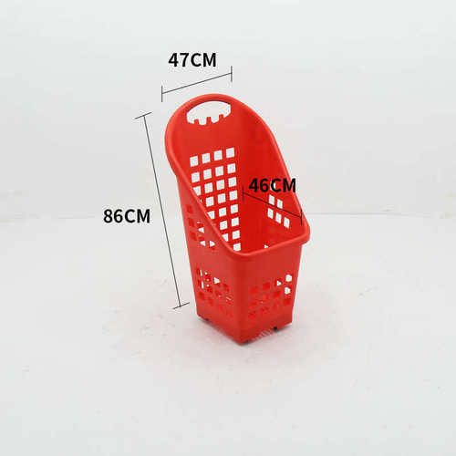 框现货购物推车高背购物批发购物手提便携筐超市买菜塑料购物篮