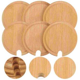 Cap Bamboo Drink Bottle Tumblers Cover with Pcs Plain