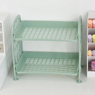 Double shelf storage.makeup organizer Multilaye storage rack