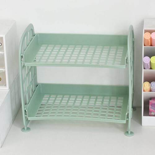 Double shelf storage.makeup organizer Multilaye storage rack