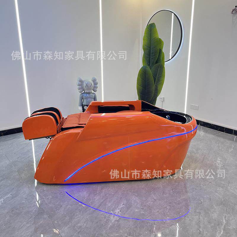 智能电动按摩洗头床全自动美发店发廊专用冲水洗头按摩一体
