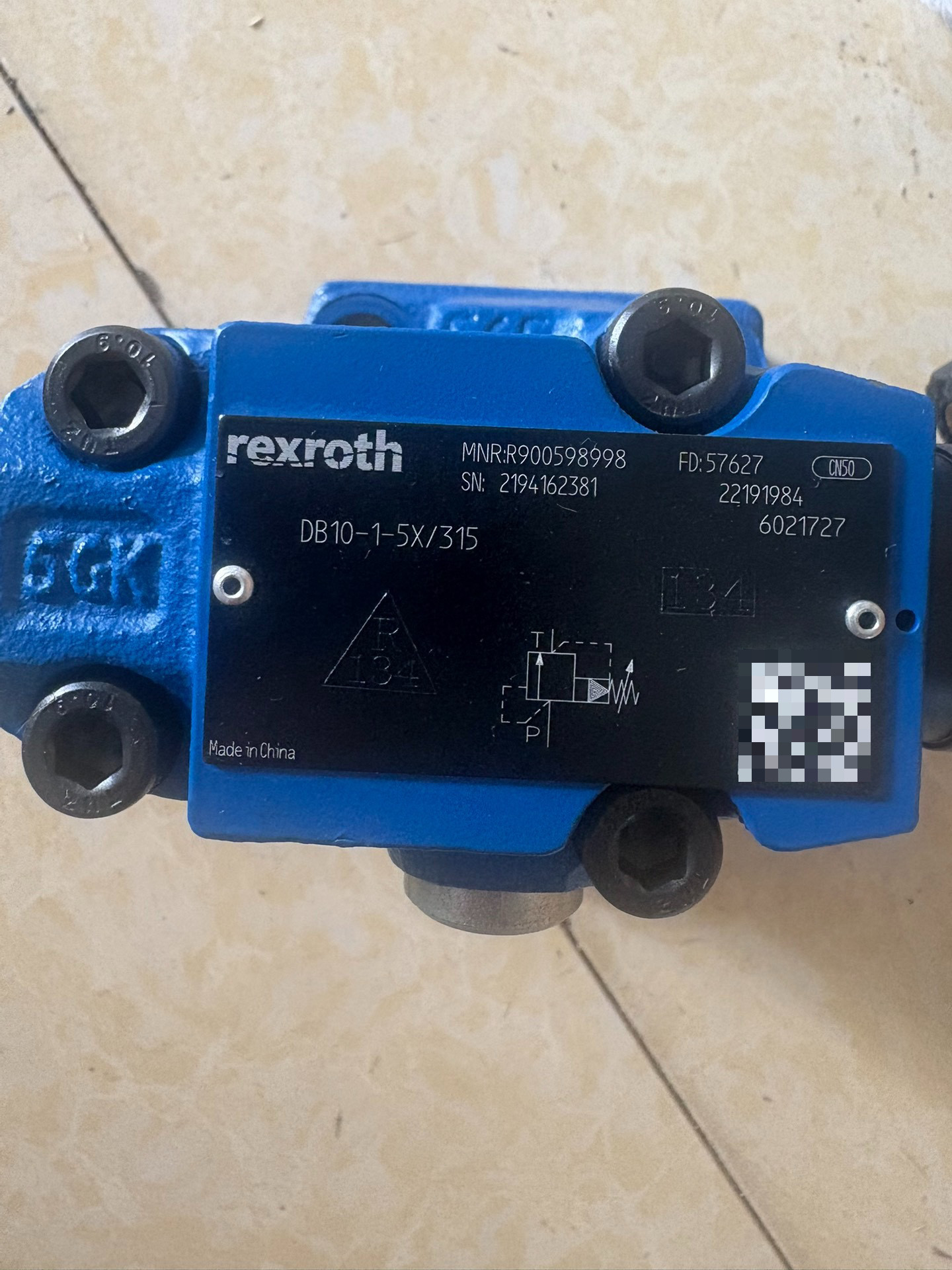 R900598998 DB10-1-5X/315力士乐液压阀