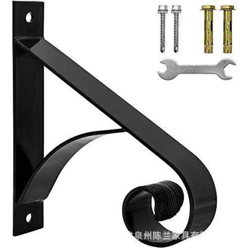 FS03墙上安装1-2步白色扶手室外台阶扶手锻铁楼梯扶手简单安装墙